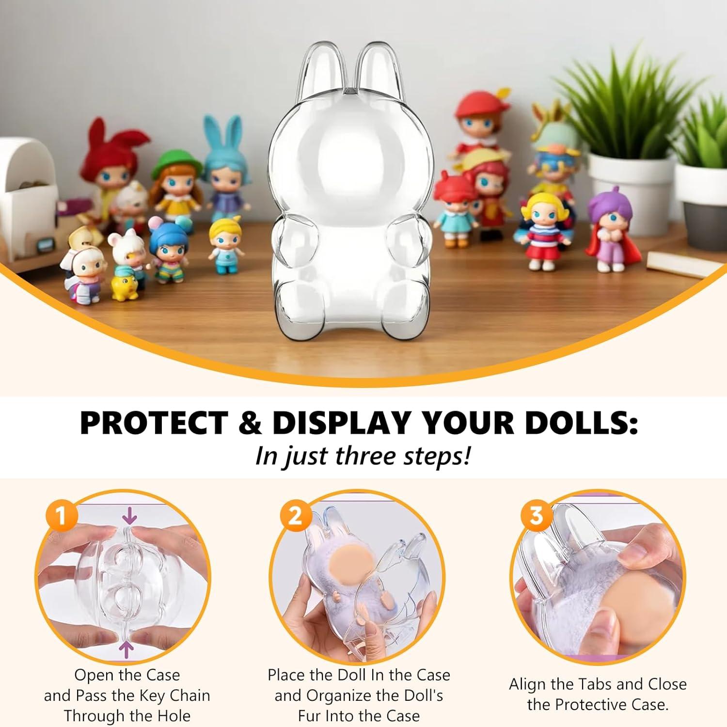 Funda Protectora Acrílica EAVAN para Figuras Sentadas 17cm