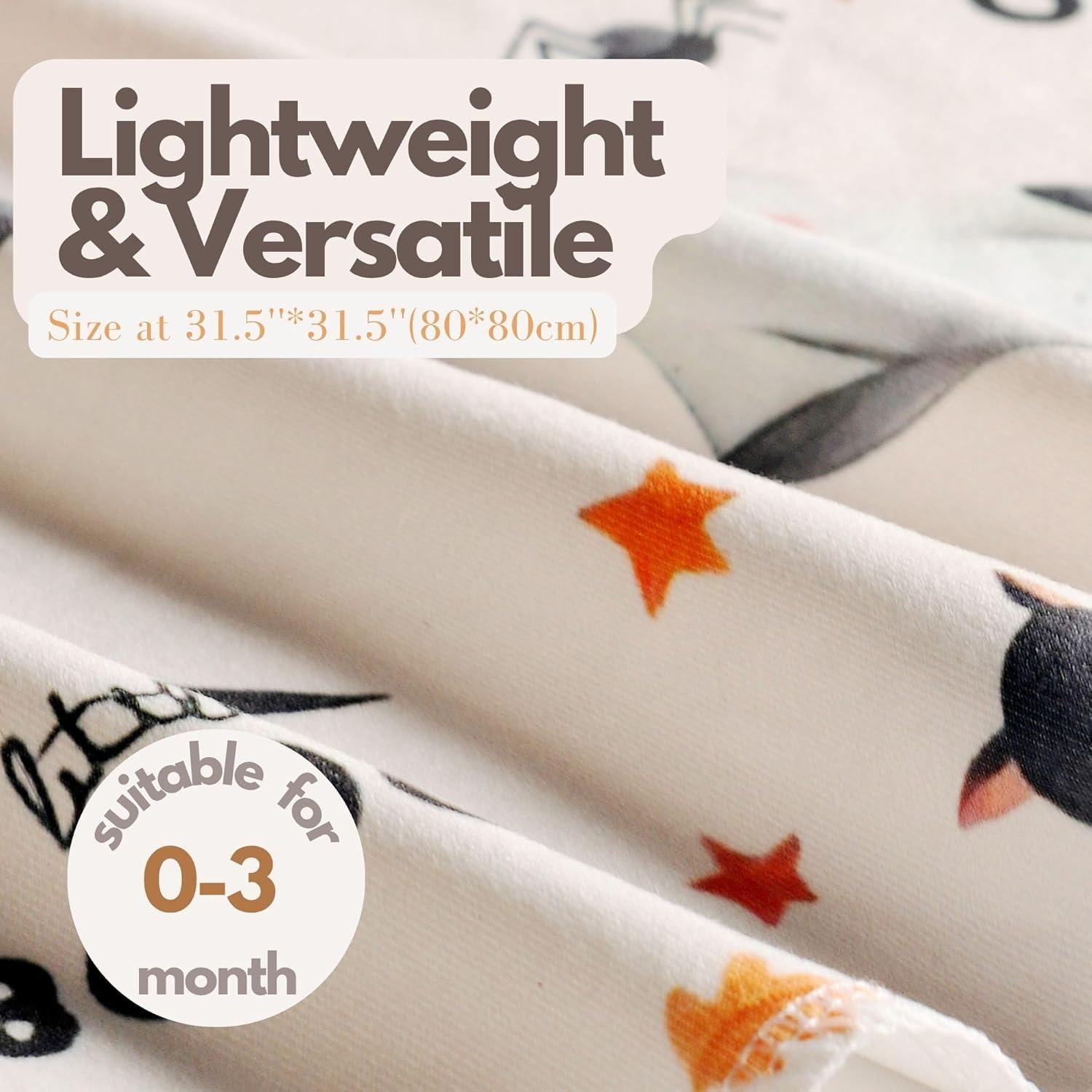 Manta de Recepción para Bebés Vollmic Beige Halloween 80x80cm