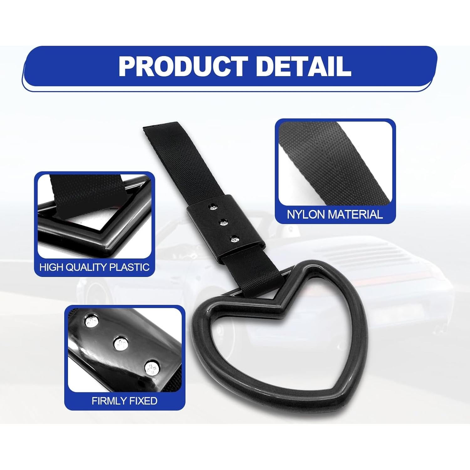 Anillos Decorativos de Advertencia para Coche BSAMZO - 2 Piezas