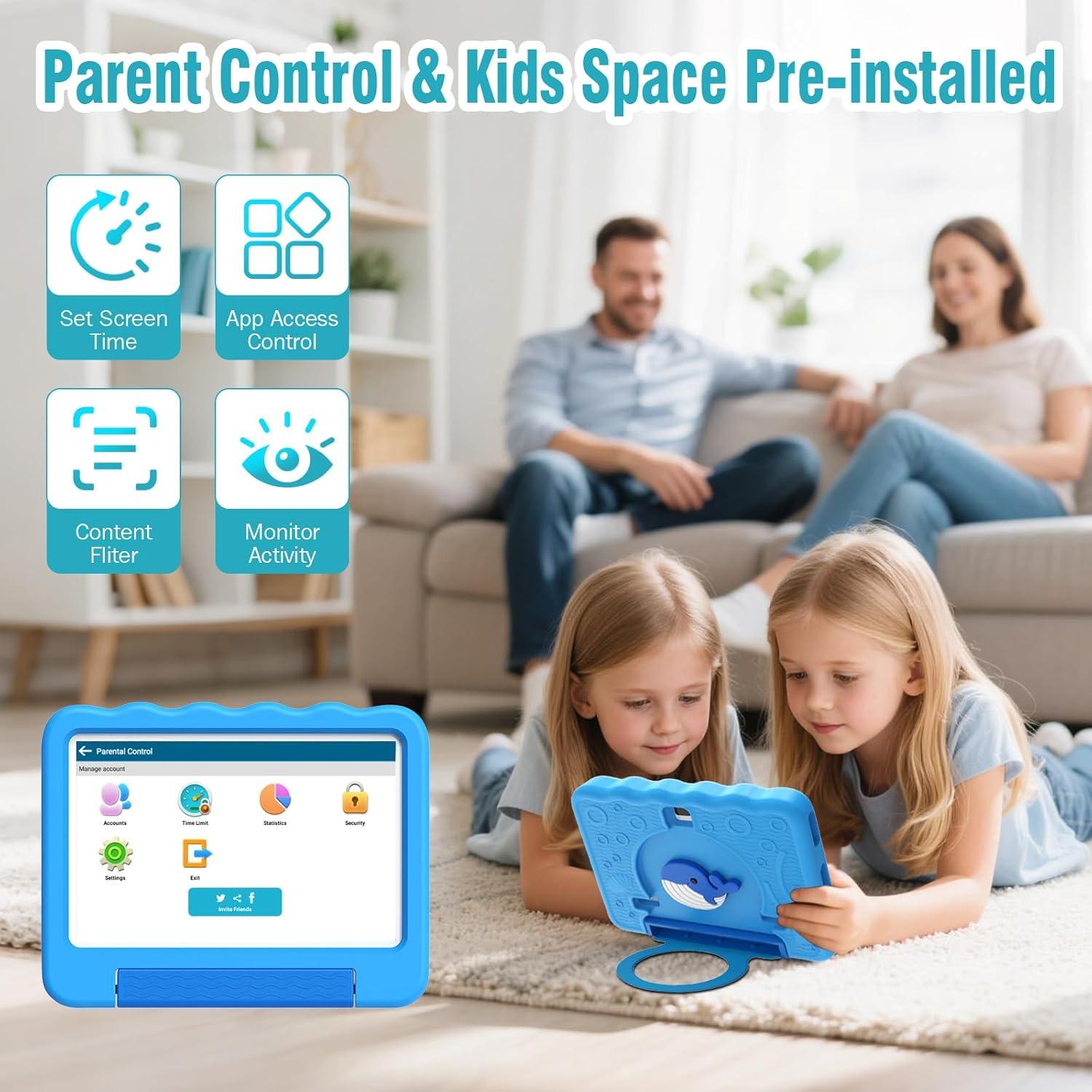 Tableta para Niños YosaToo K15 10" Android 15 64GB Octa-Core