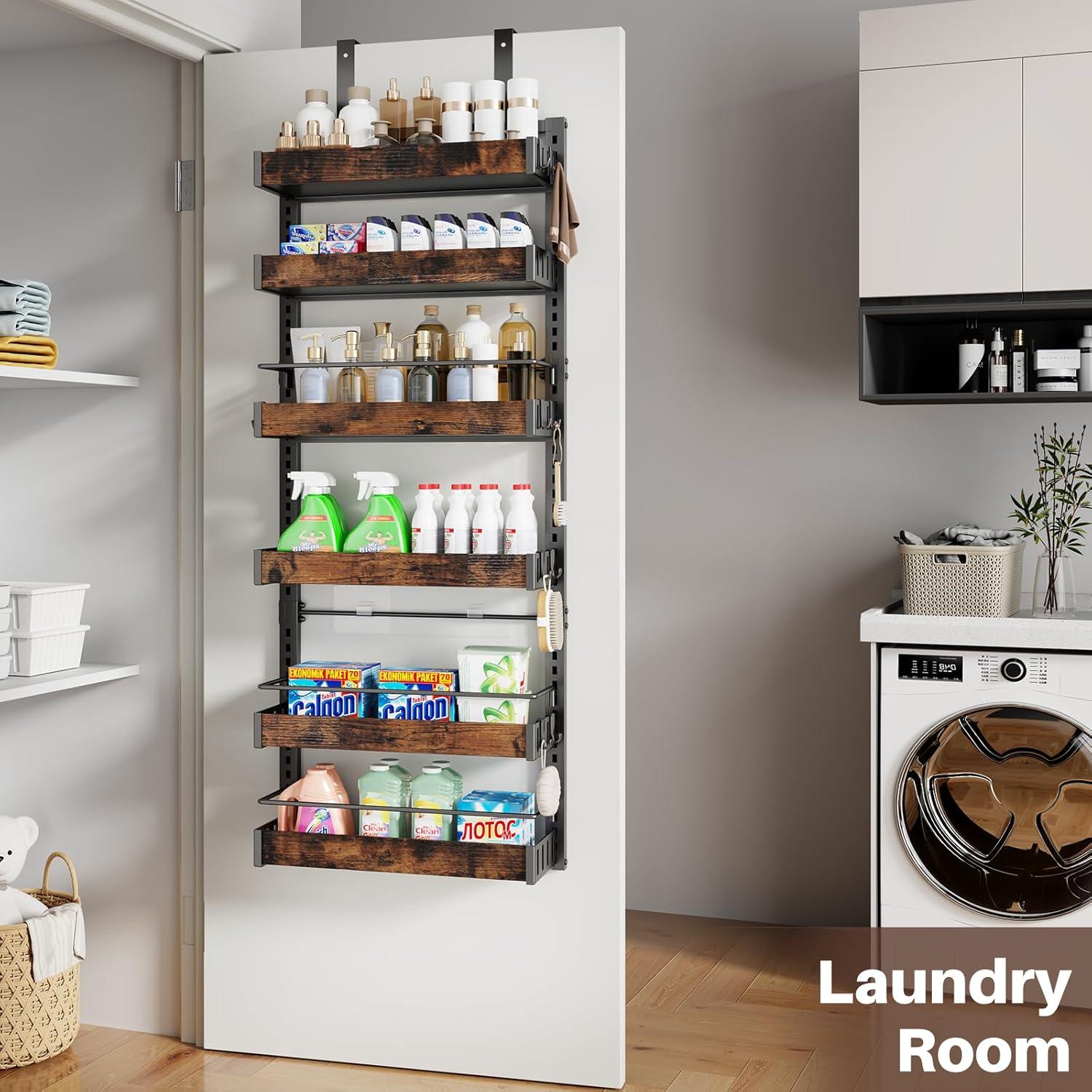 Organizador de despensa CUISIBOT 6 niveles negro ajustable