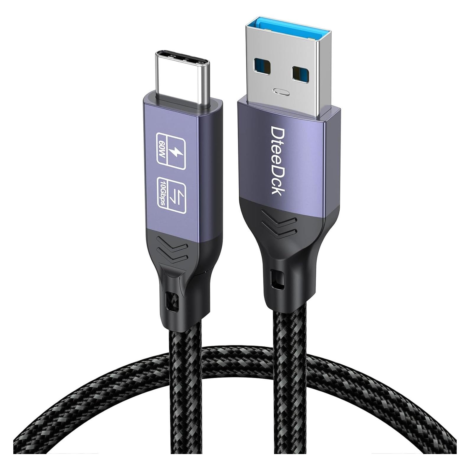 Cable USB Tipo C 3.2 DteeDck 0.30 m Carga Rápida 15W