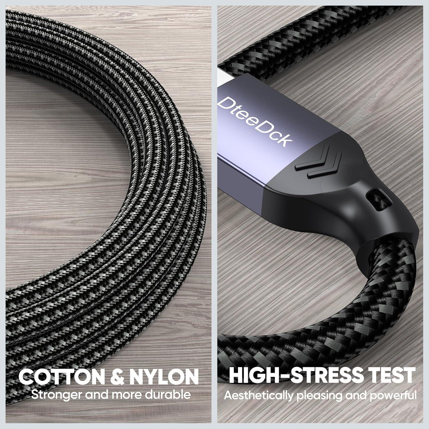 Cable USB Tipo C 3.2 DteeDck 0.30 m Carga Rápida 15W