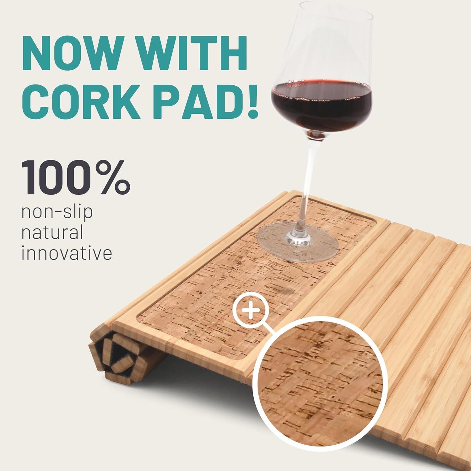 Bandeja para Sofá D&D Living FX50BLK con Corcho Antideslizante