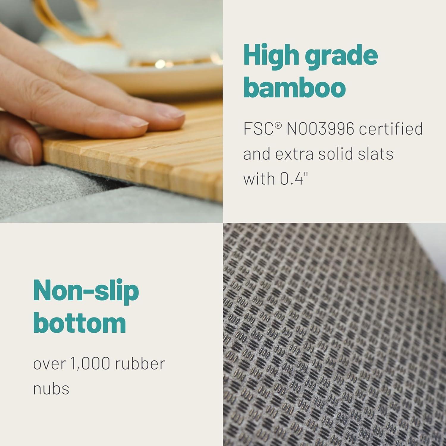 Bandeja para Sofá D&D Living FX50BLK con Corcho Antideslizante