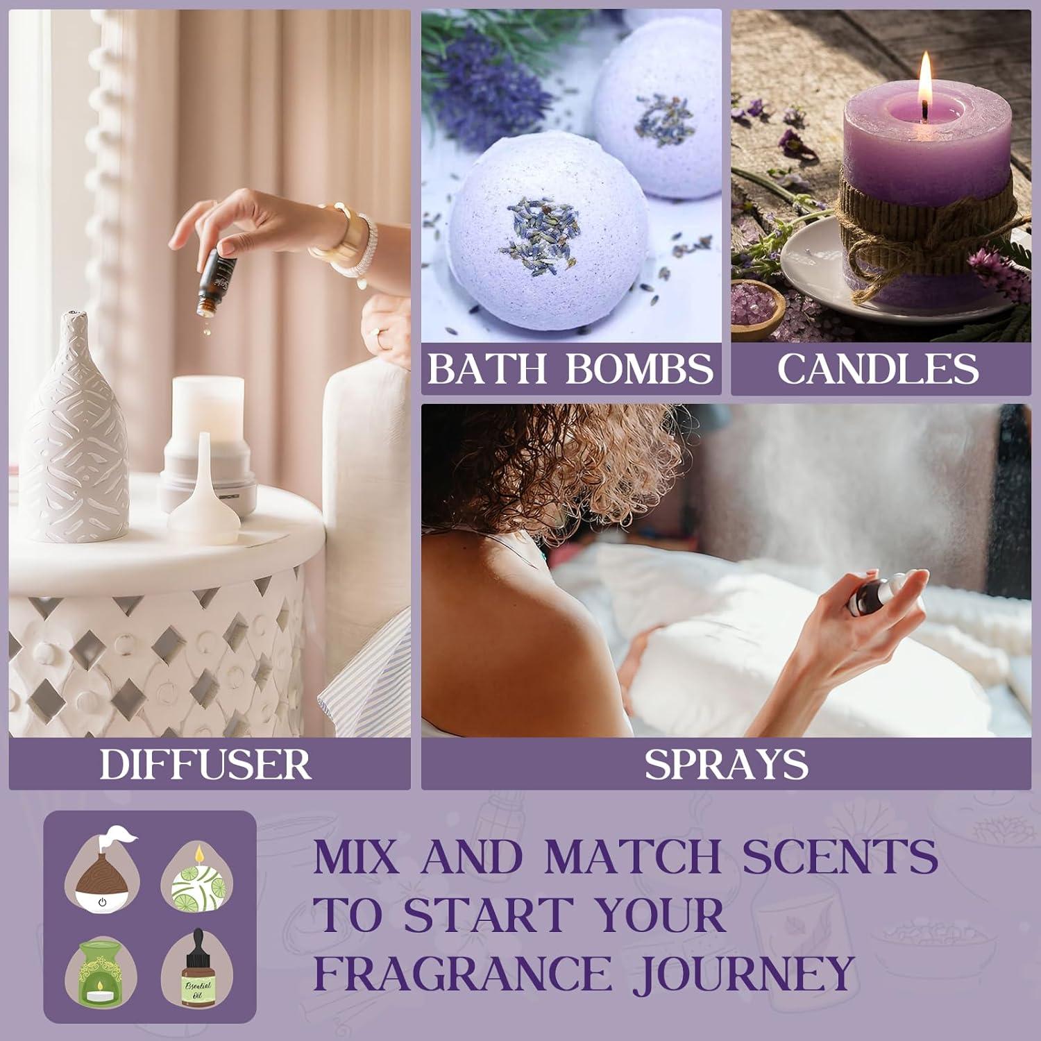 Set de 6 Aceites Esenciales para Dormir WUSEONY - Aromaterapia