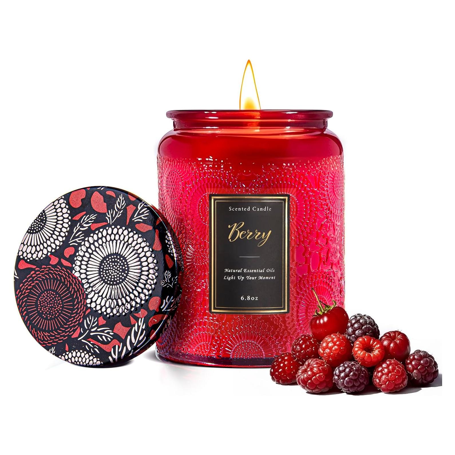 Vela Aromática Baya Azulfra 193g - Cera de Soja Natural