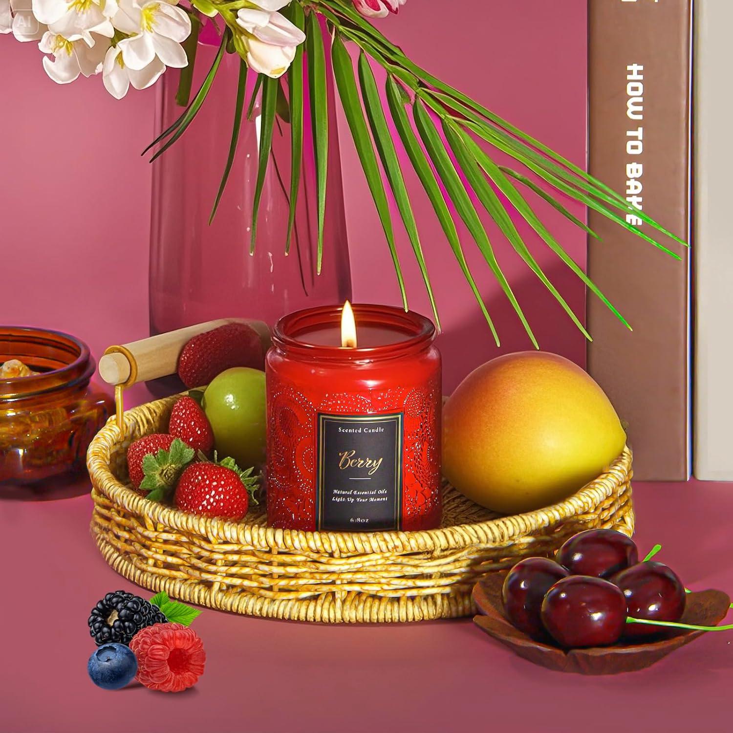 Vela Aromática Baya Azulfra 193g - Cera de Soja Natural