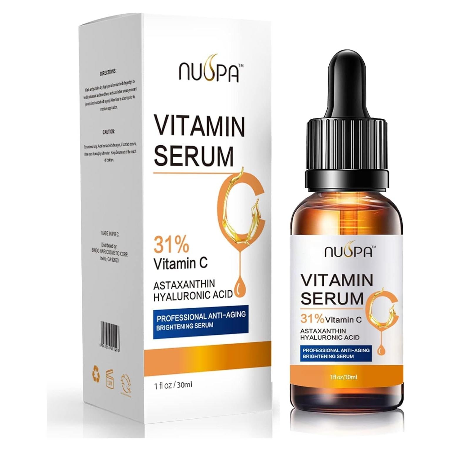 Suero Facial Nuspa Vitamina C 31% 30 ml Antienvejecimiento