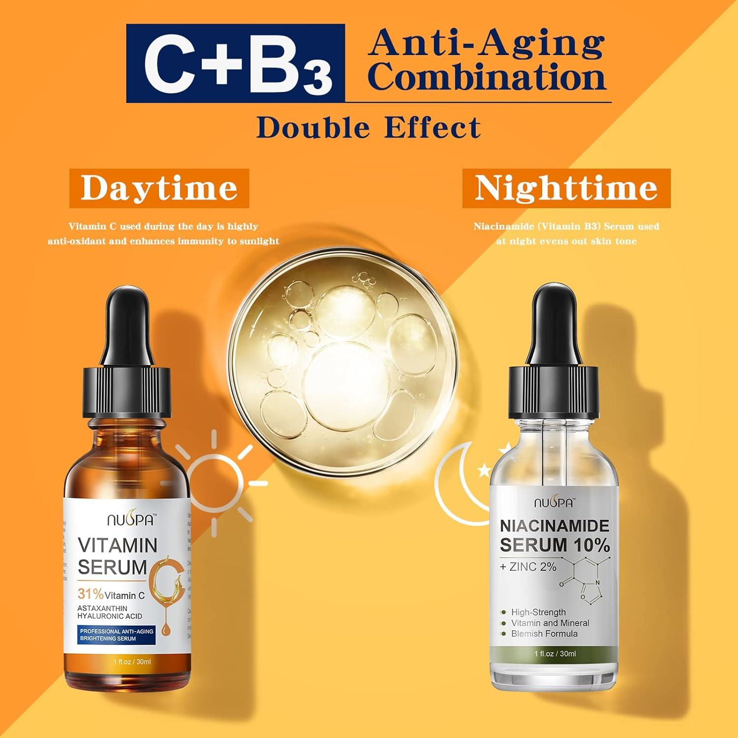 Suero Facial Nuspa Vitamina C 31% 30 ml Antienvejecimiento