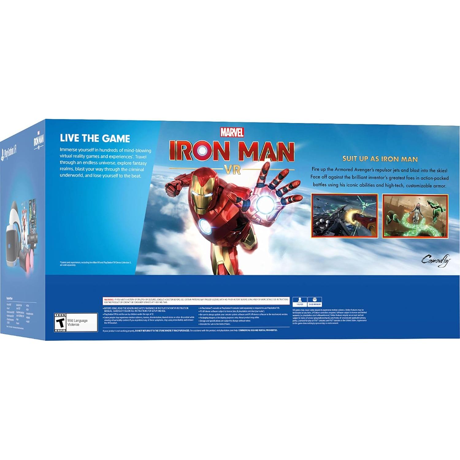 Paquete VR Marvel's Iron Man Sony PlayStation - Auriculares, Cámara, 2 Controladores