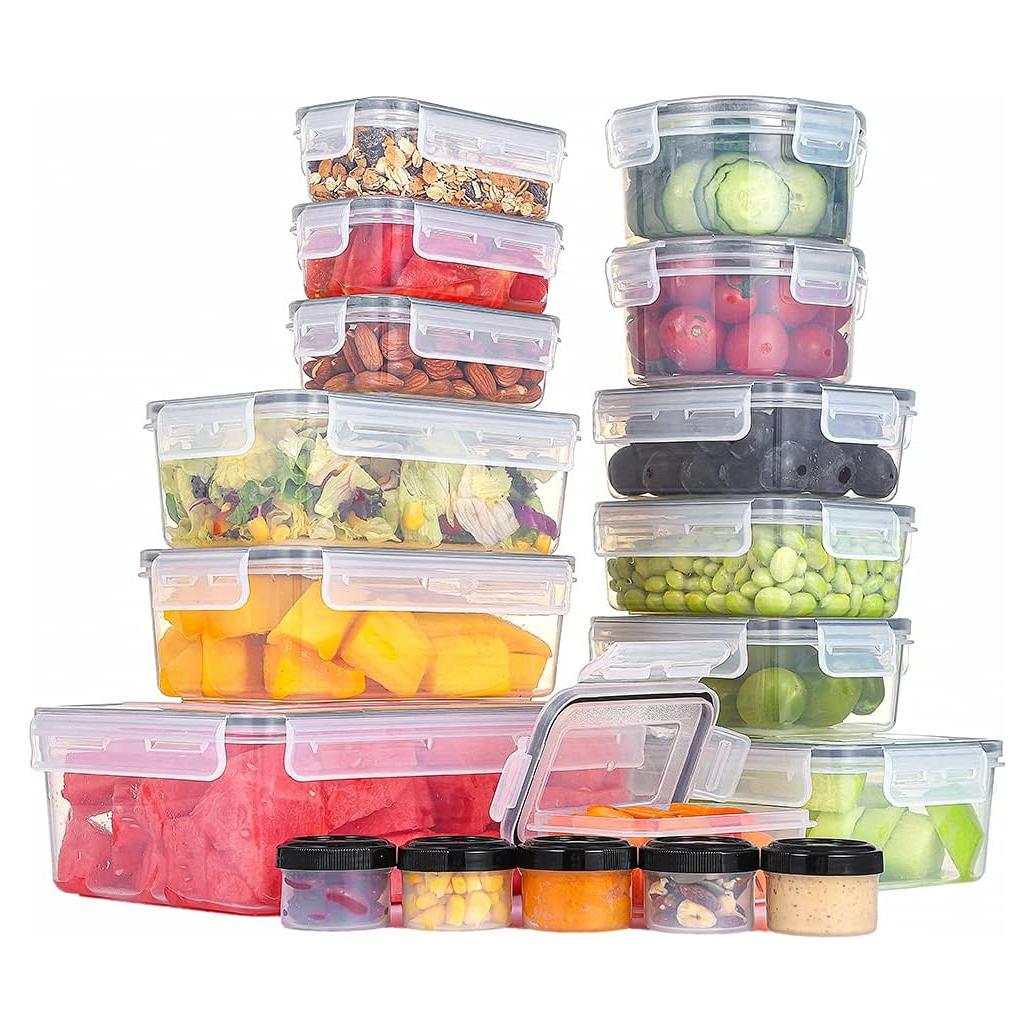 KAGUYA Juego de 36 Contenedores de Almacenamiento de Alimentos
