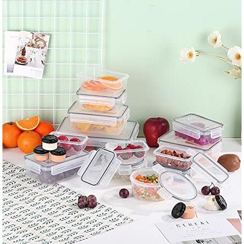 KAGUYA Juego de 36 Contenedores de Almacenamiento de Alimentos