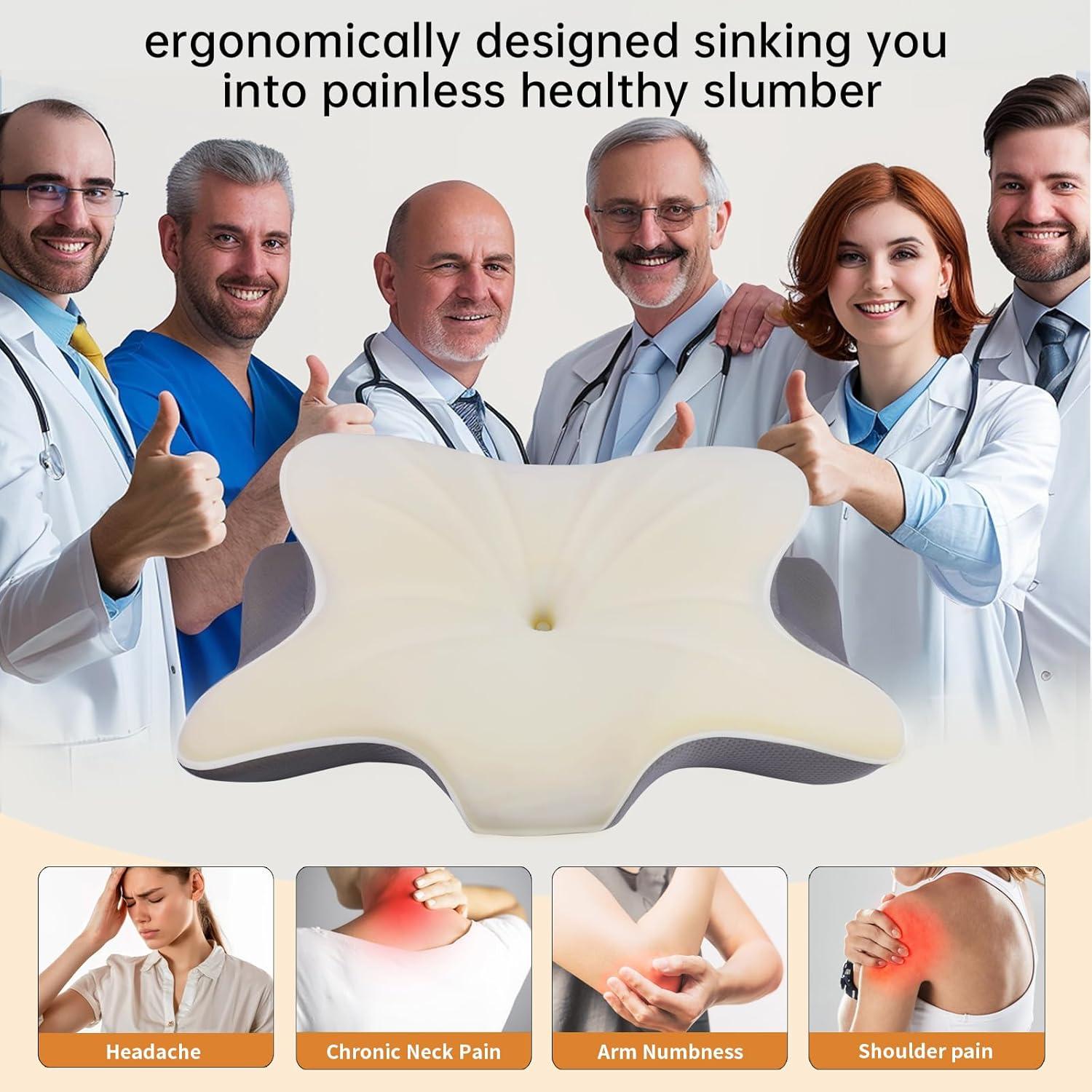 Almohada Cervical Ergonómica Monoledis Espuma Viscoelástica