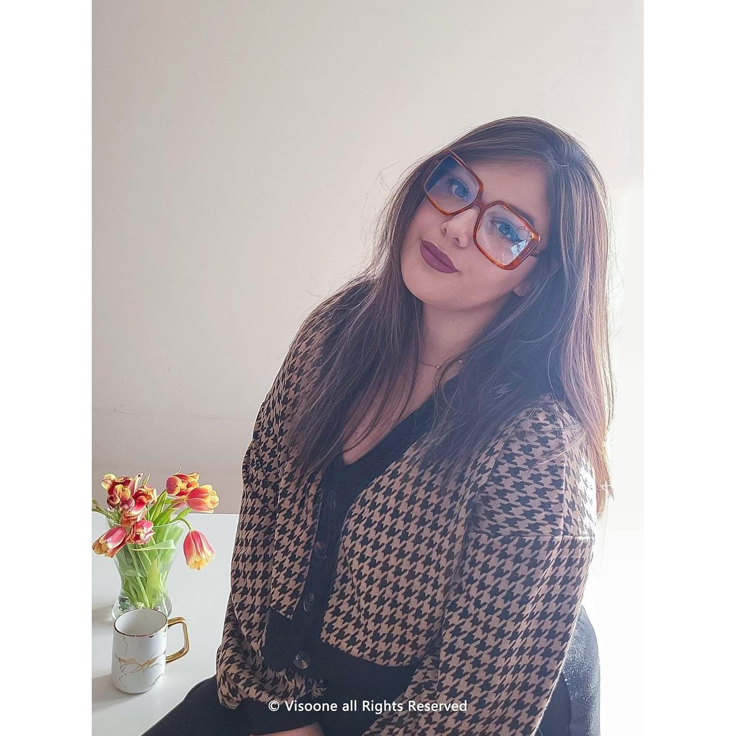 Gafas de Bloqueo de Luz Azul VISOONE Harvard Oversized TR90