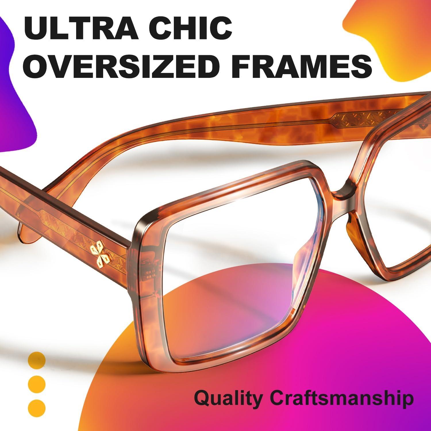 Gafas de Bloqueo de Luz Azul VISOONE Harvard Oversized TR90