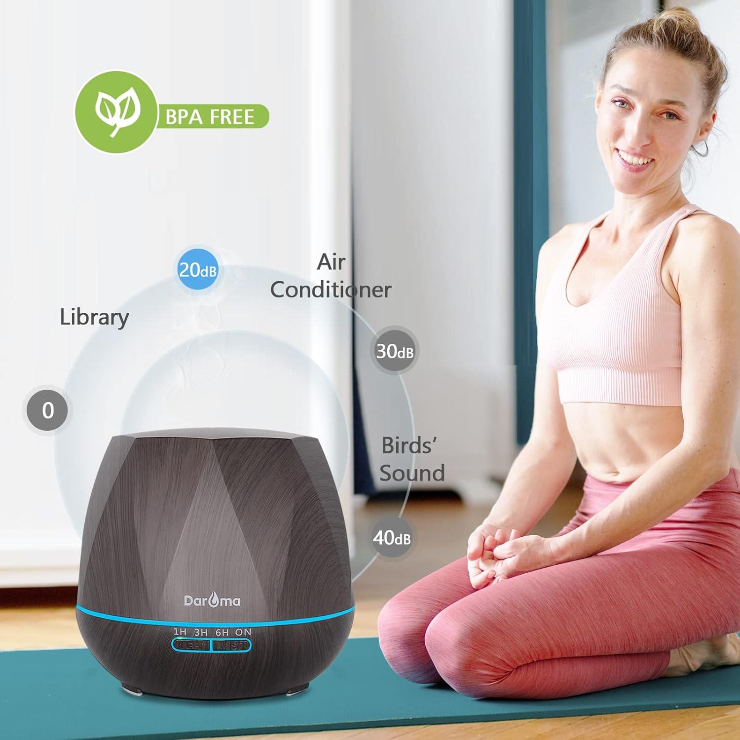 Difusor de Aceite Esencial DAROMA 550ml Control Remoto LED