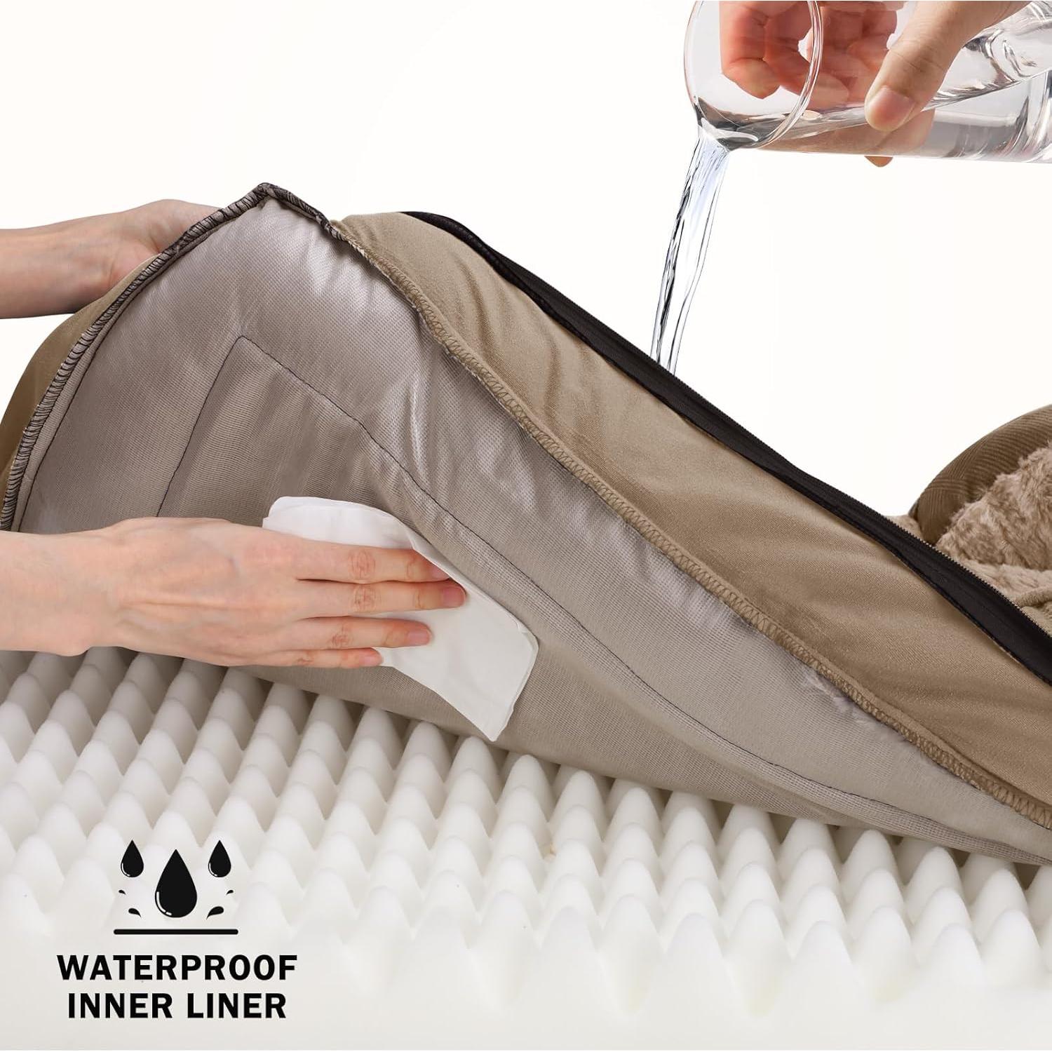 Cama ortopédica para perros INVENHO mediana impermeable 71x58 cm