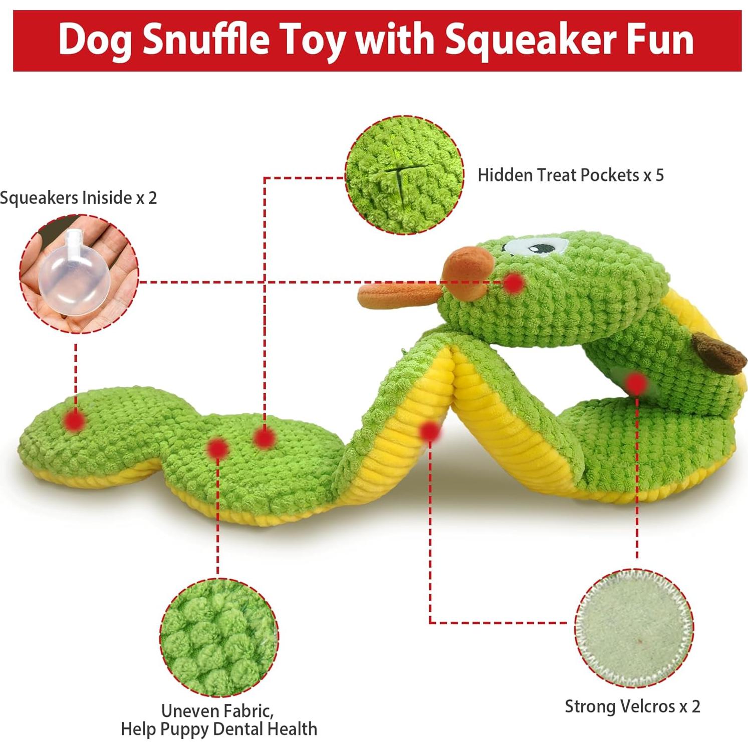 Juguete de olfateo para perros GiGwi oruga 63.5 cm