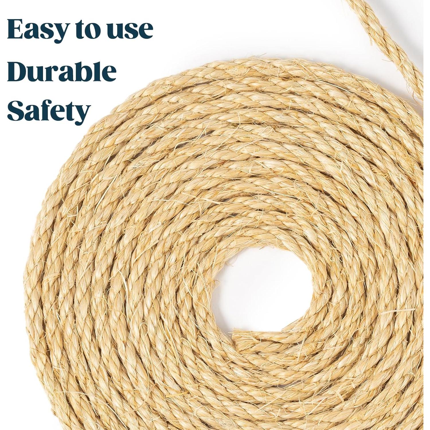 Cuerda de sisal natural PELZIN 0.64 cm x 15.24 m para gatos