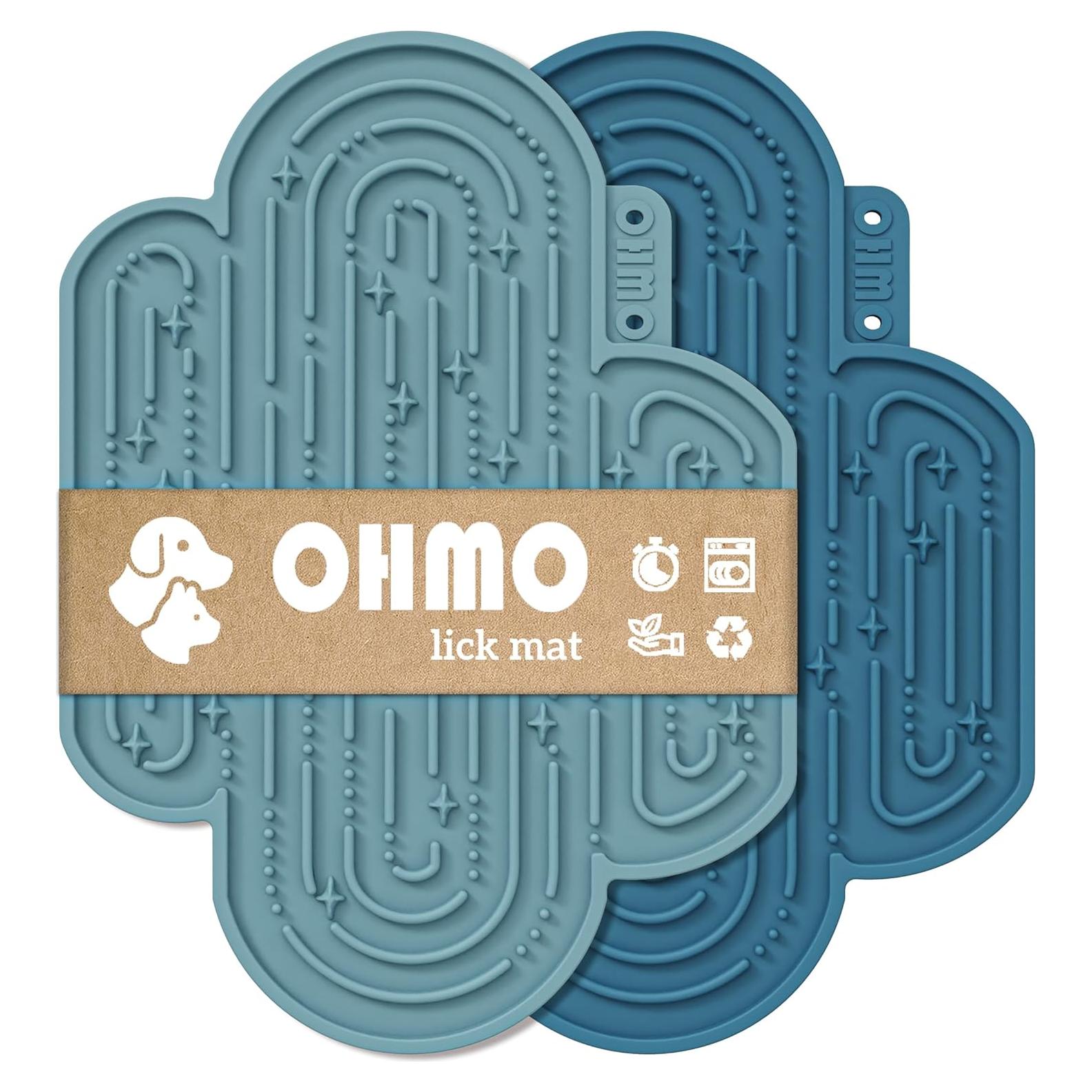 Mat de Lamer para Perros y Gatos OHMO 20.5x14.5cm Azul