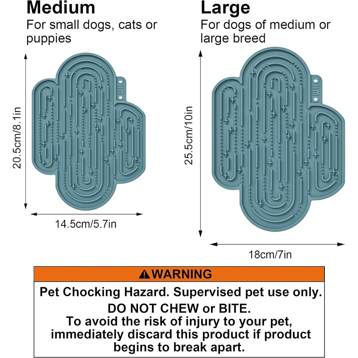 Mat de Lamer para Perros y Gatos OHMO 20.5x14.5cm Azul