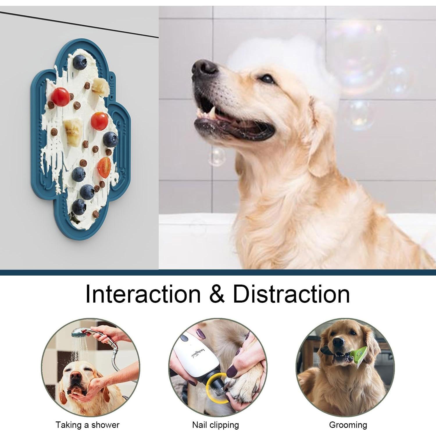 Mat de Lamer para Perros y Gatos OHMO 20.5x14.5cm Azul