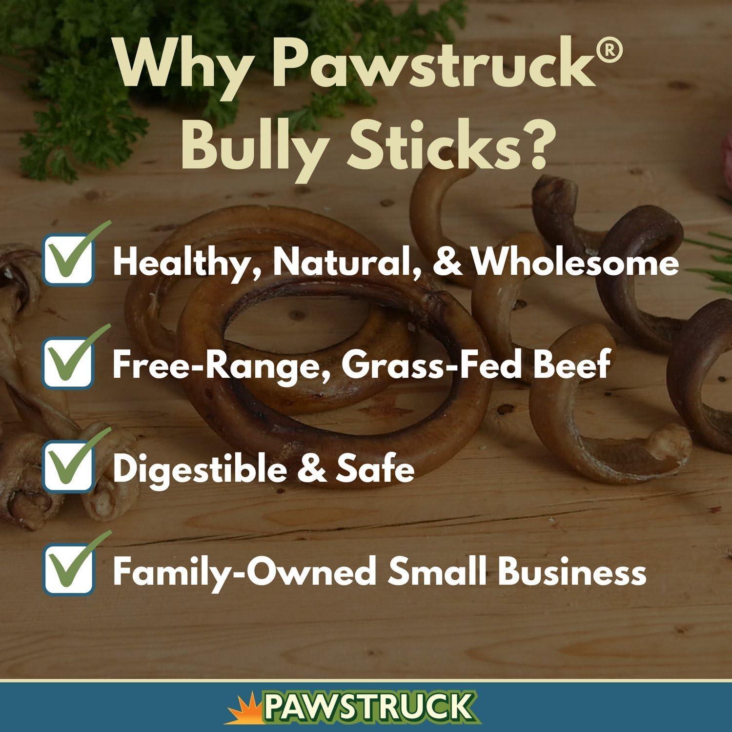 Anillos de Bully Stick Pawstruck 100% Carne de Res 198g