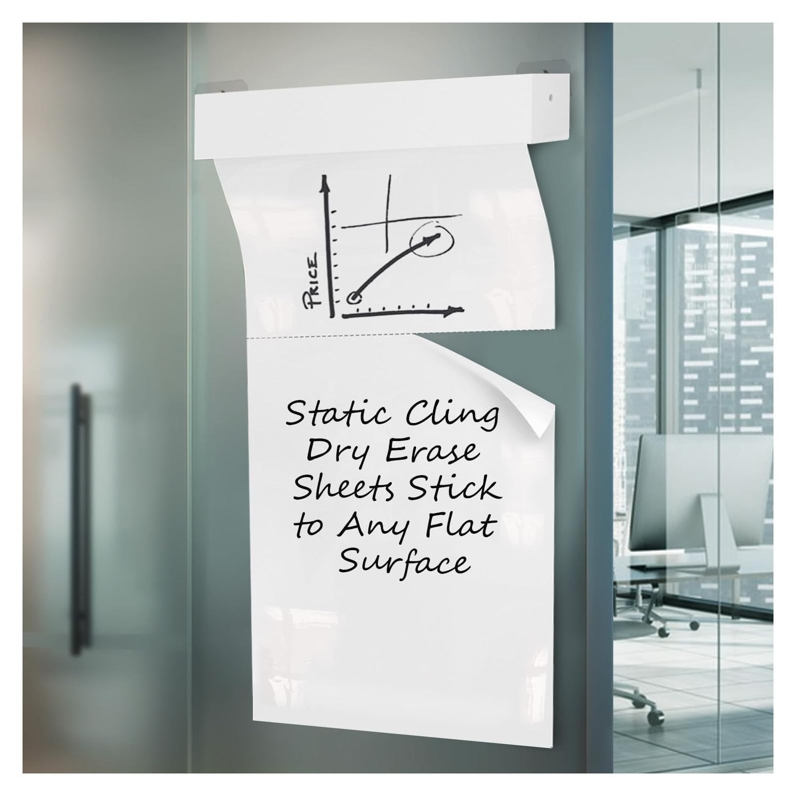 Hojas de Pizarra Blanca Autoadhesivas ZHIDIAN 42x58.4cm - 15 Hojas