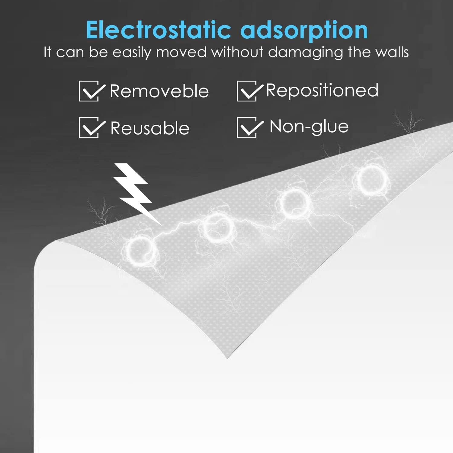 Hojas de Pizarra Blanca Autoadhesivas ZHIDIAN 42x58.4cm - 15 Hojas