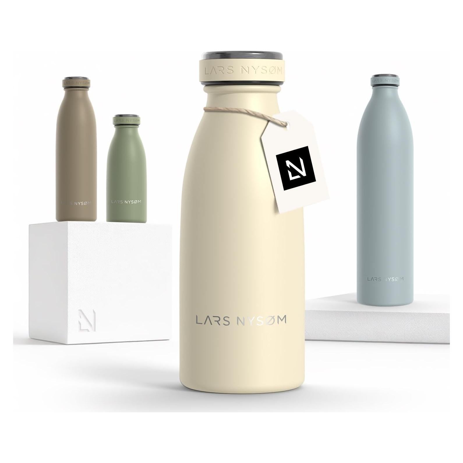 Botella de Agua Aislada LARS NYSØM 350ml Beige Almendra