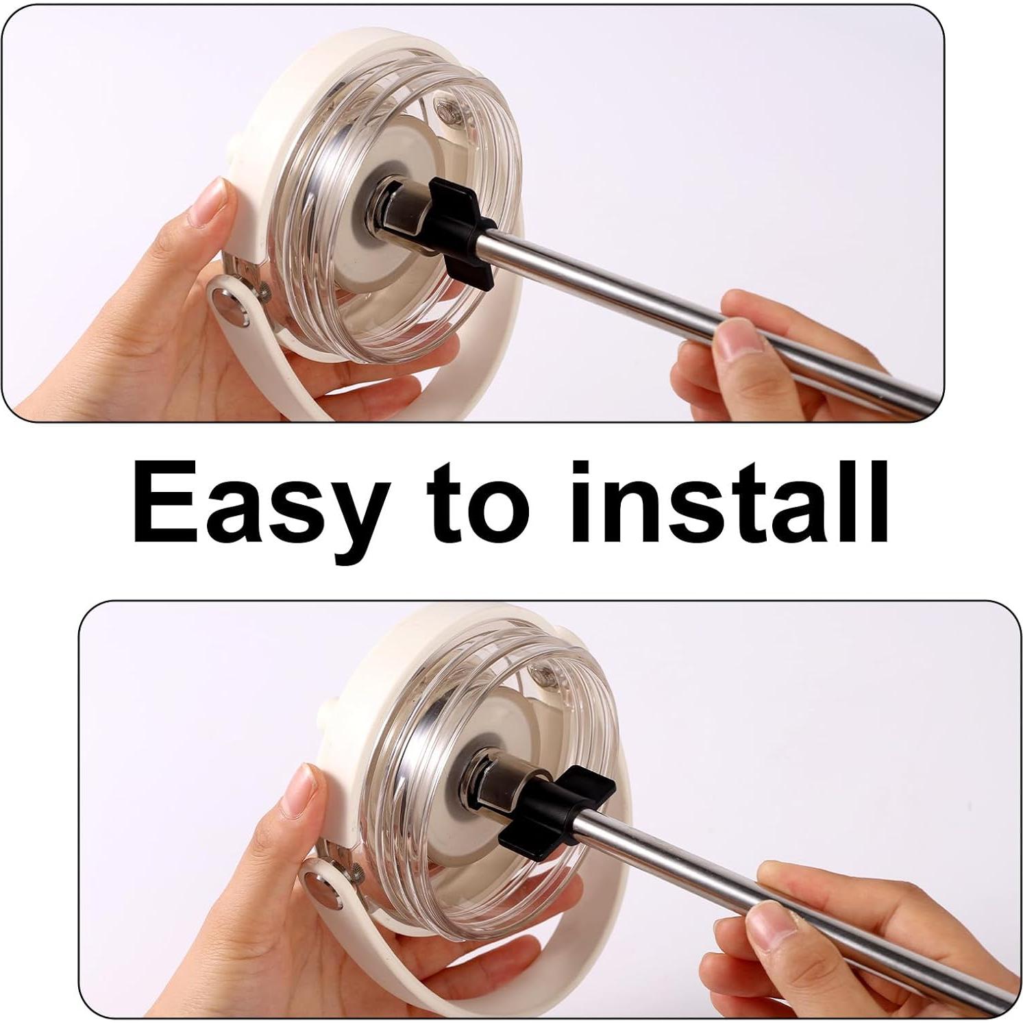 4 Pajitas Reutilizables Acero Inoxidable Lyreh 20cm con Cepillo