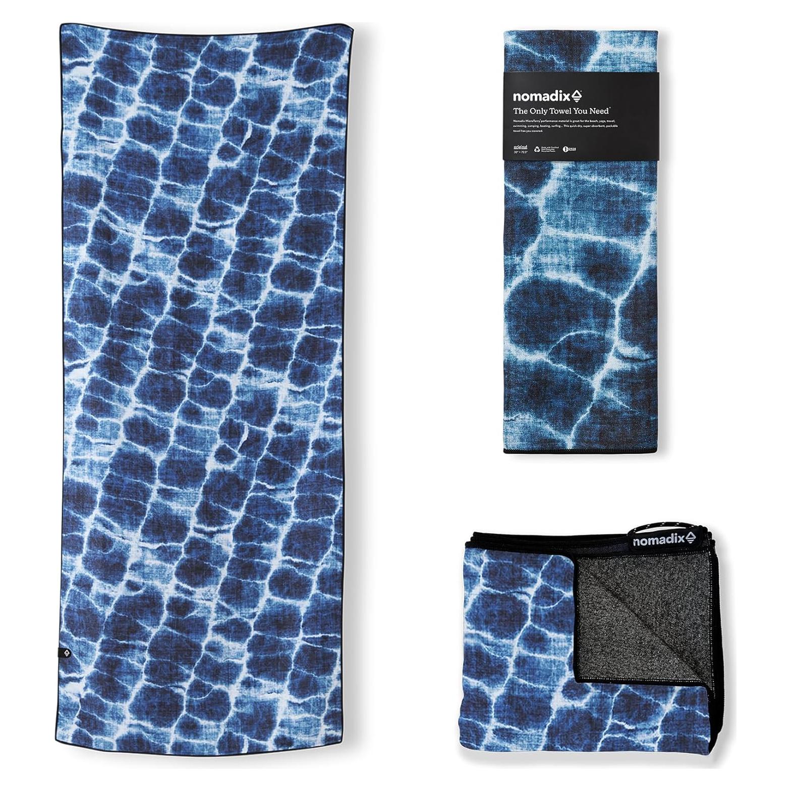 Toalla de Playa Nomadix Original Azul Aqua 183x76 cm Reciclada