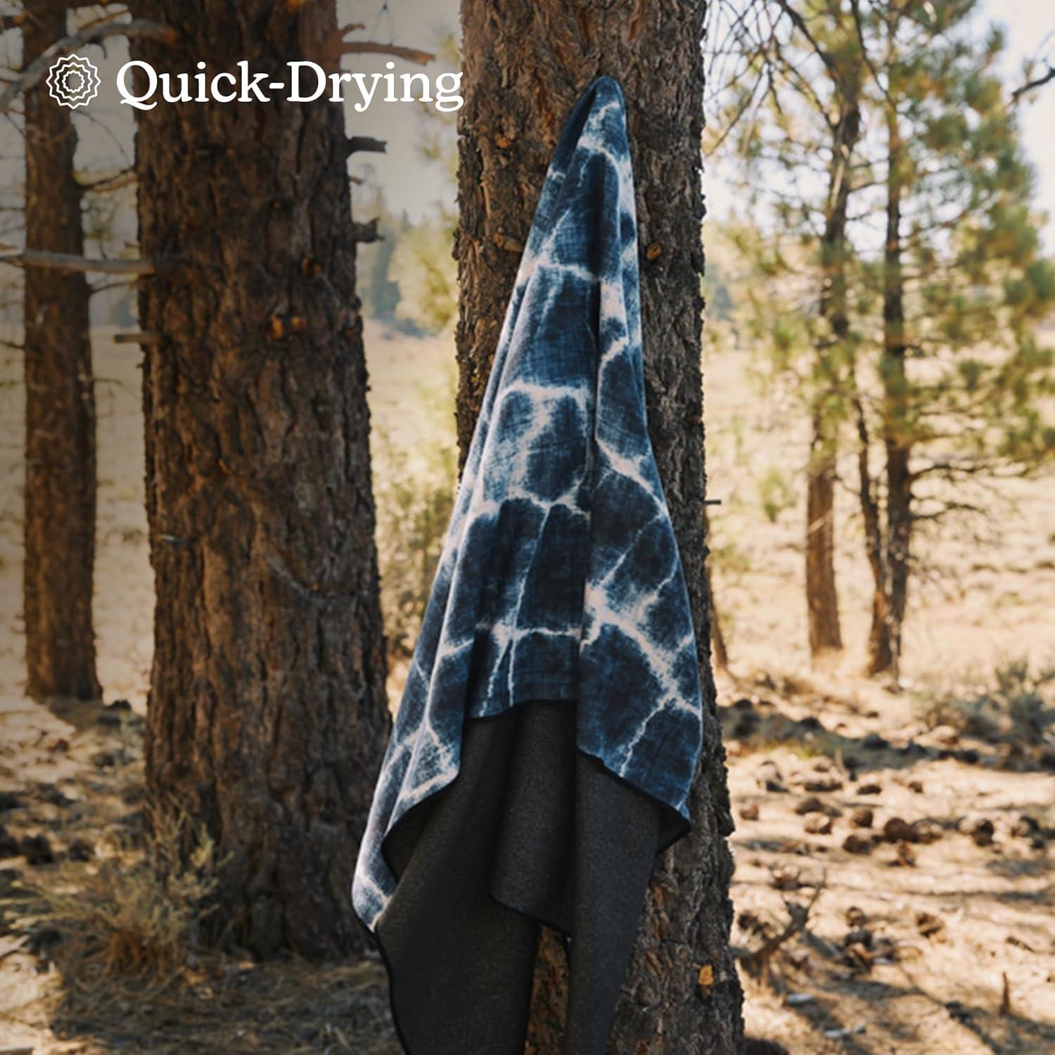 Toalla de Playa Nomadix Original Azul Aqua 183x76 cm Reciclada