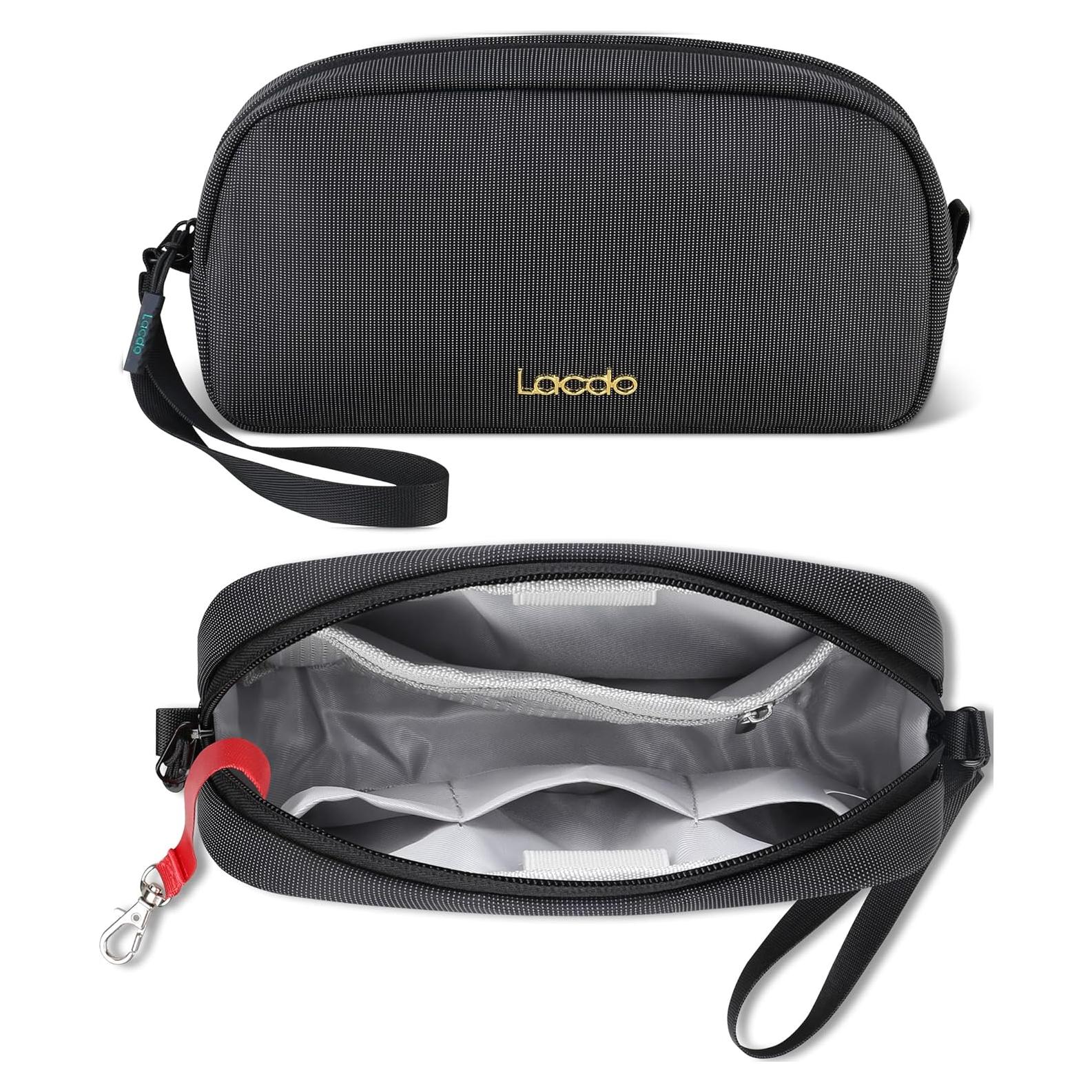 Organizador Electrónico de Viaje Lacdo Negro 24x13cm Resistente