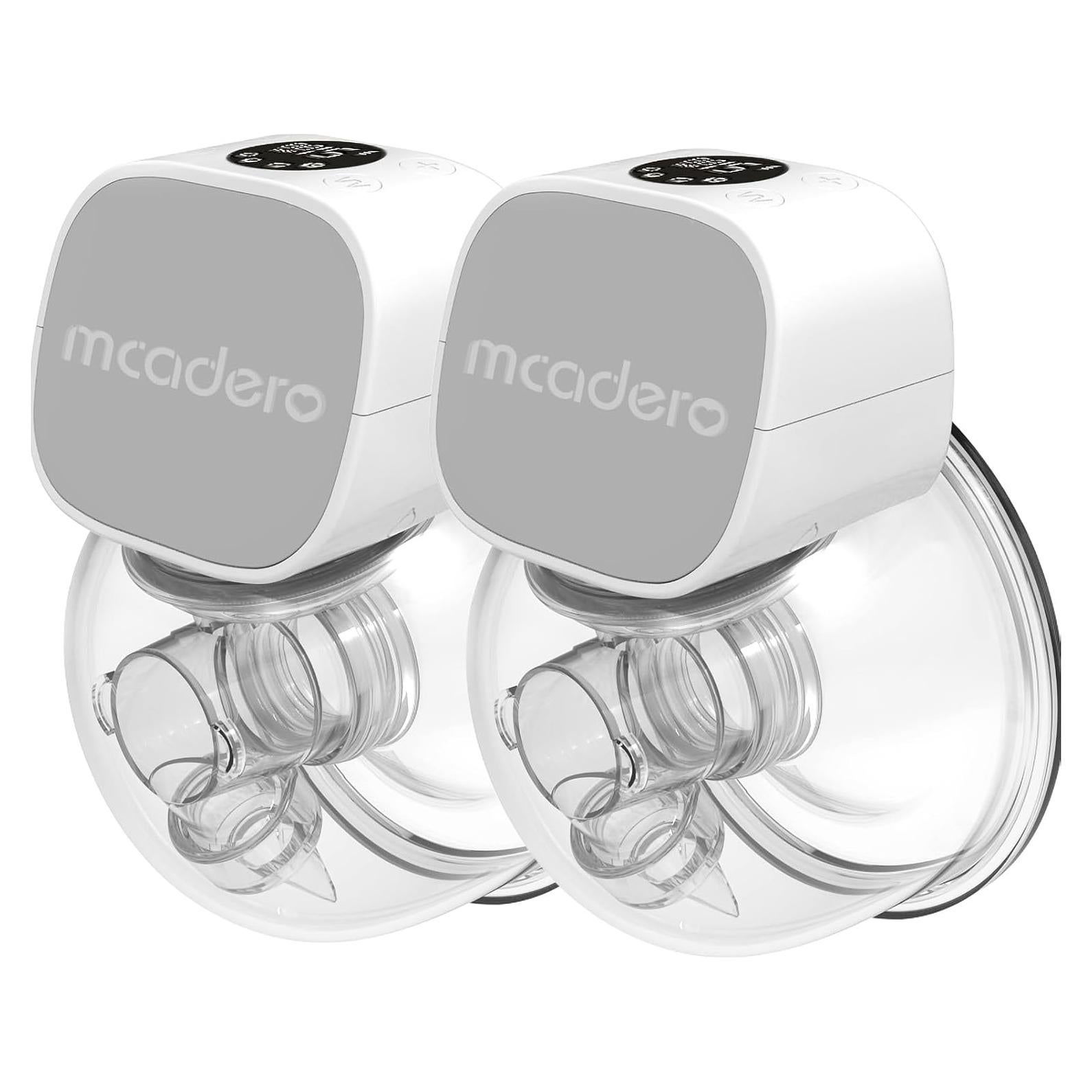 Bomba de Pecho Eléctrica MCADERO M5 - Doble y Portátil - Gris