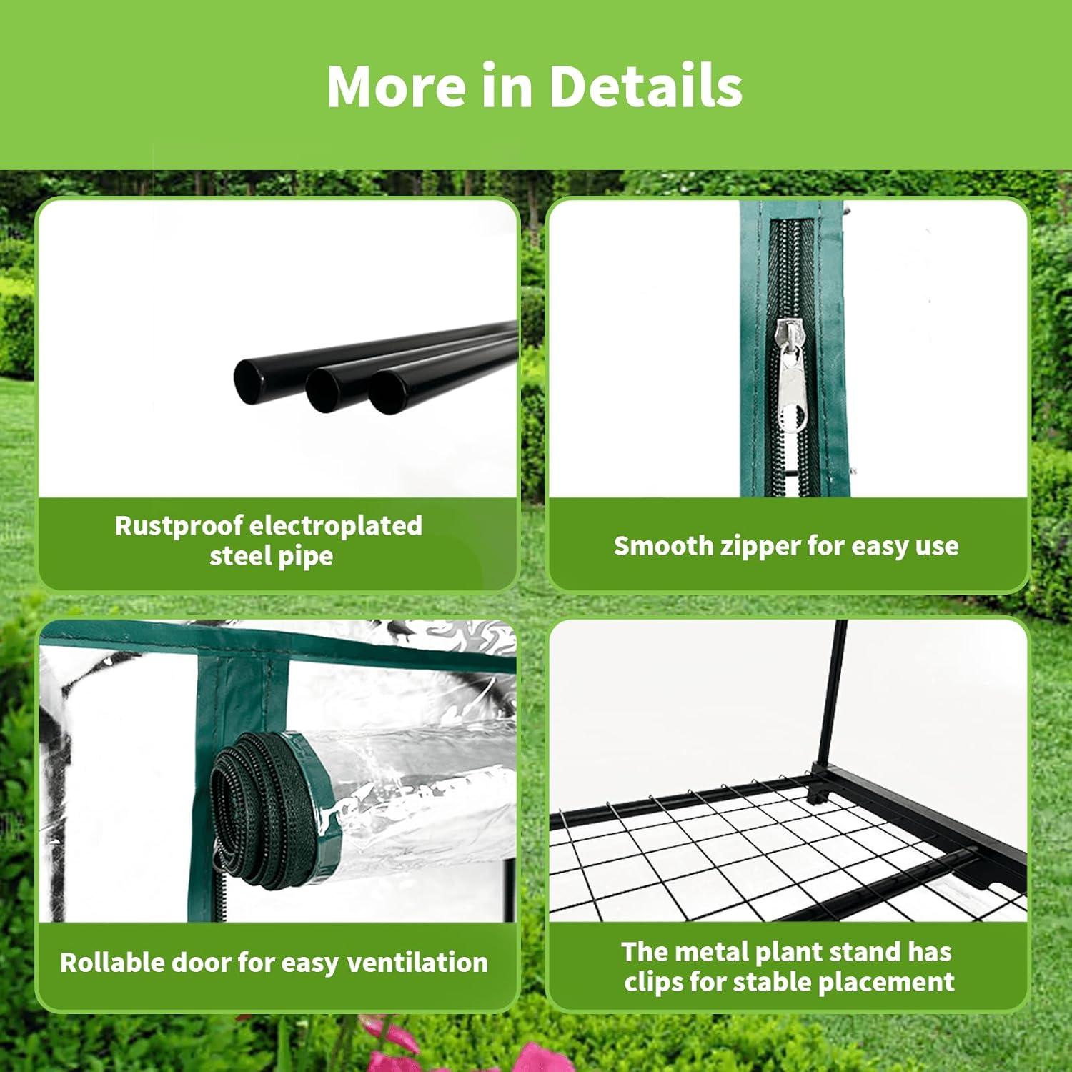 Invernadero Mini 3 Niveles GreenGiggle PVC 68.6x48.3x124.5cm