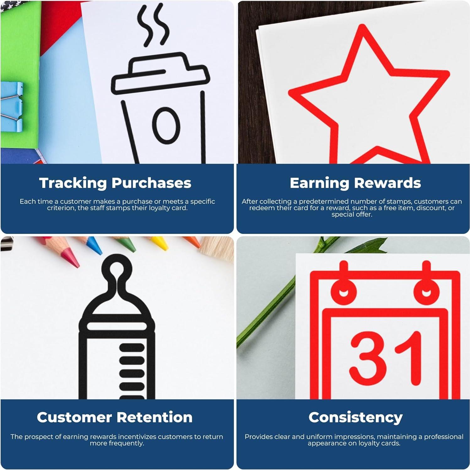 Sello de Goma de Recompensa Fruity Fresh Mango de Madera 1.27 cm