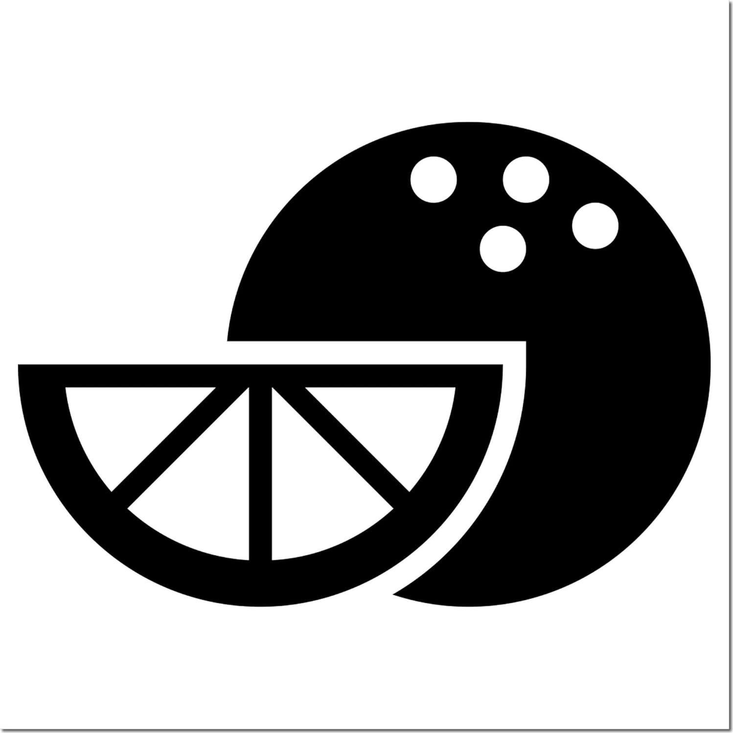 Sello de Goma de Recompensa Fruity Fresh Mango de Madera 1.27 cm