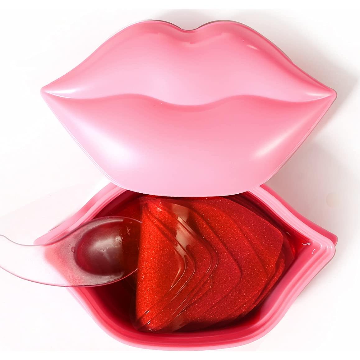 Mascarillas Labiales VEZE 20 Pcs Hidratantes Colágeno Rosa