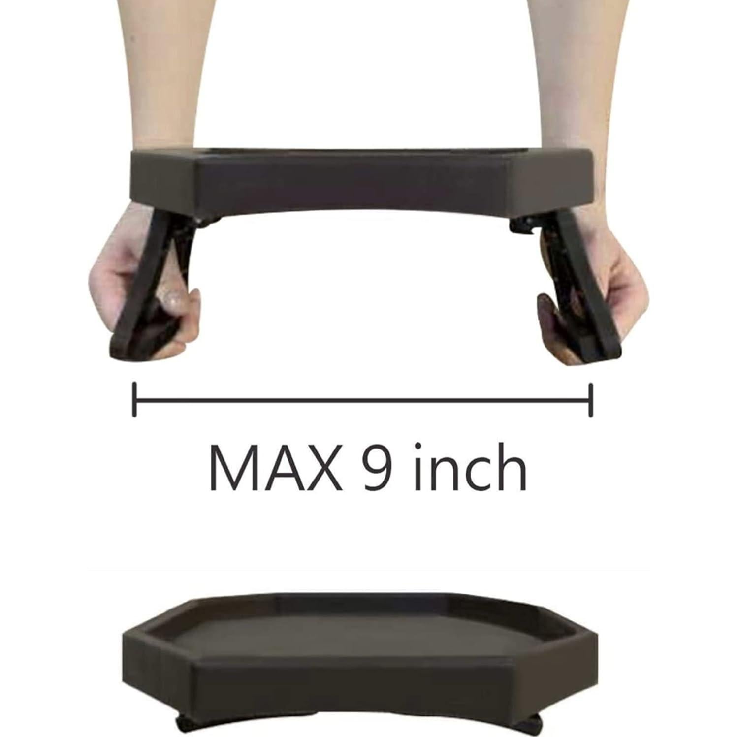 Mesa de Clip para Sofá Xchouxer, Bandeja Reposabrazos Marrón