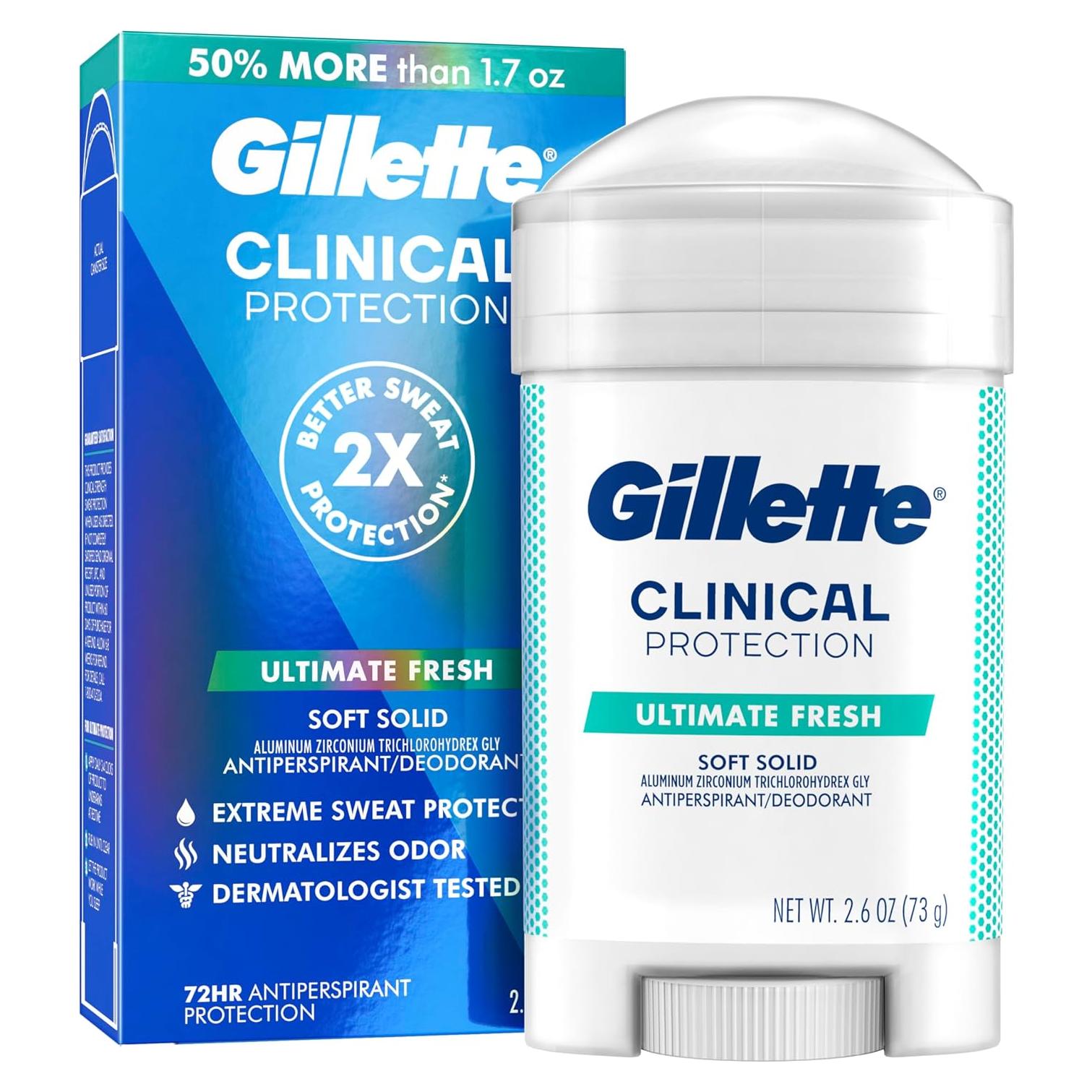 Antitranspirante Gillette Clinical 74.9 g - 72 Horas Protección