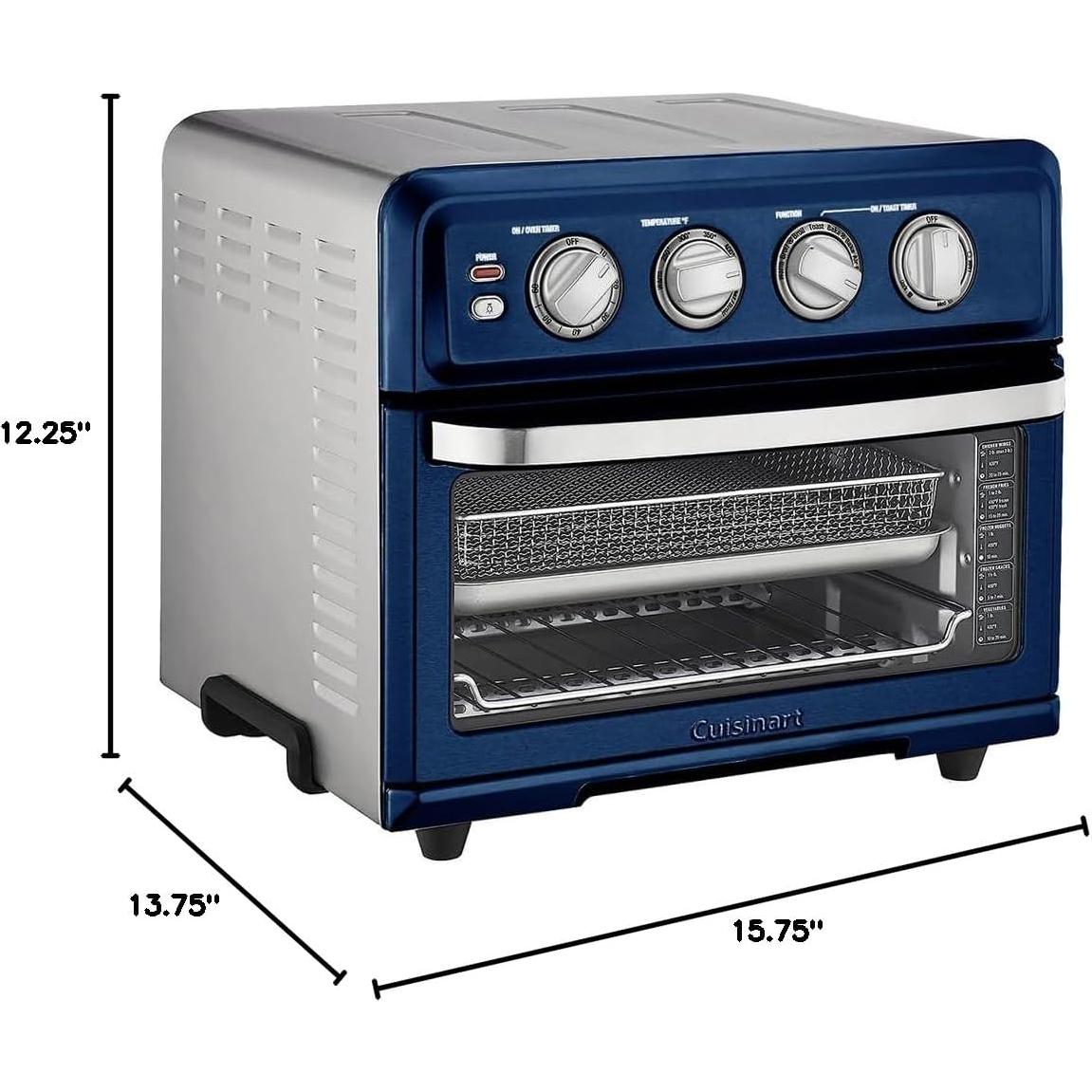 Horno Tostador AirFryer Cuisinart TOA-70 Azul Marino 1800W