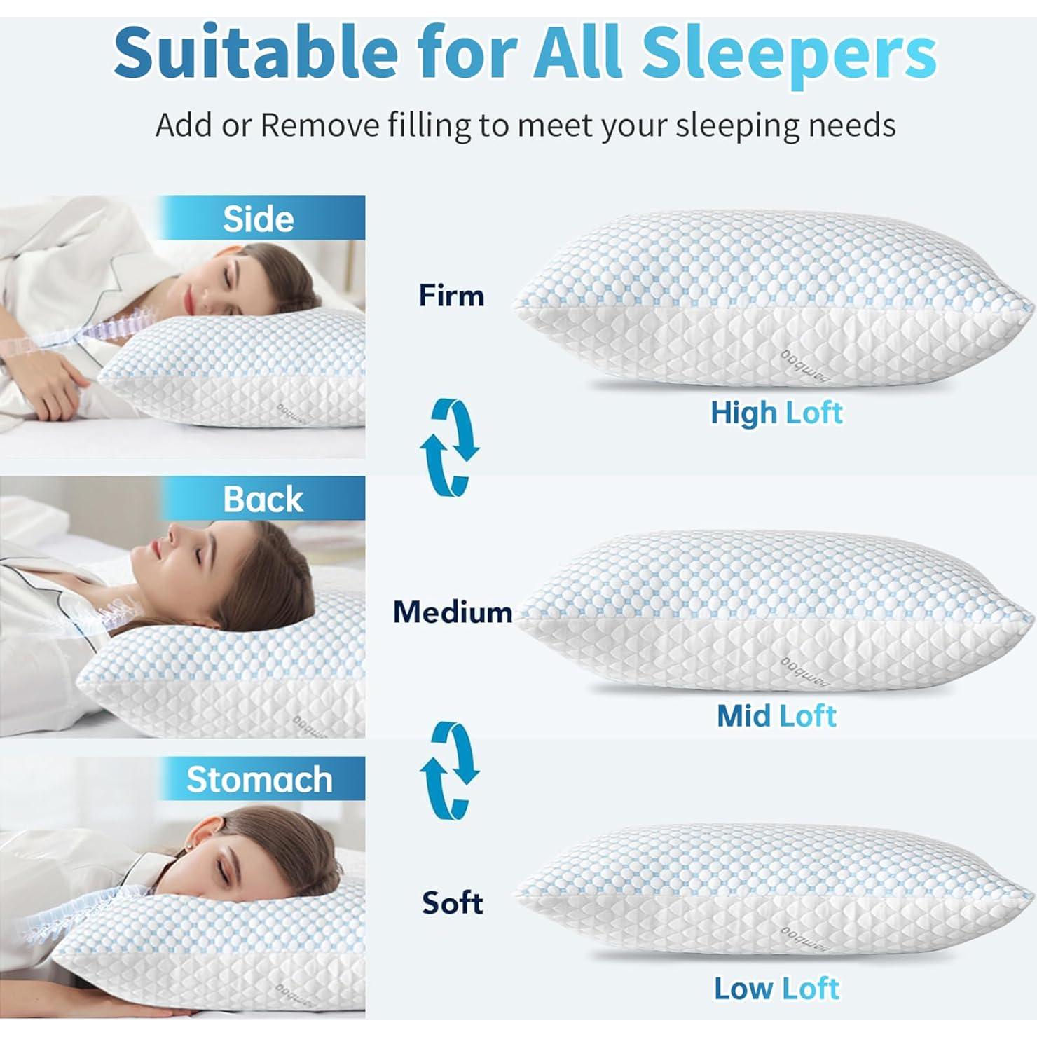 Almohada de Espuma de Memoria Refrigerante Splamdarrv King