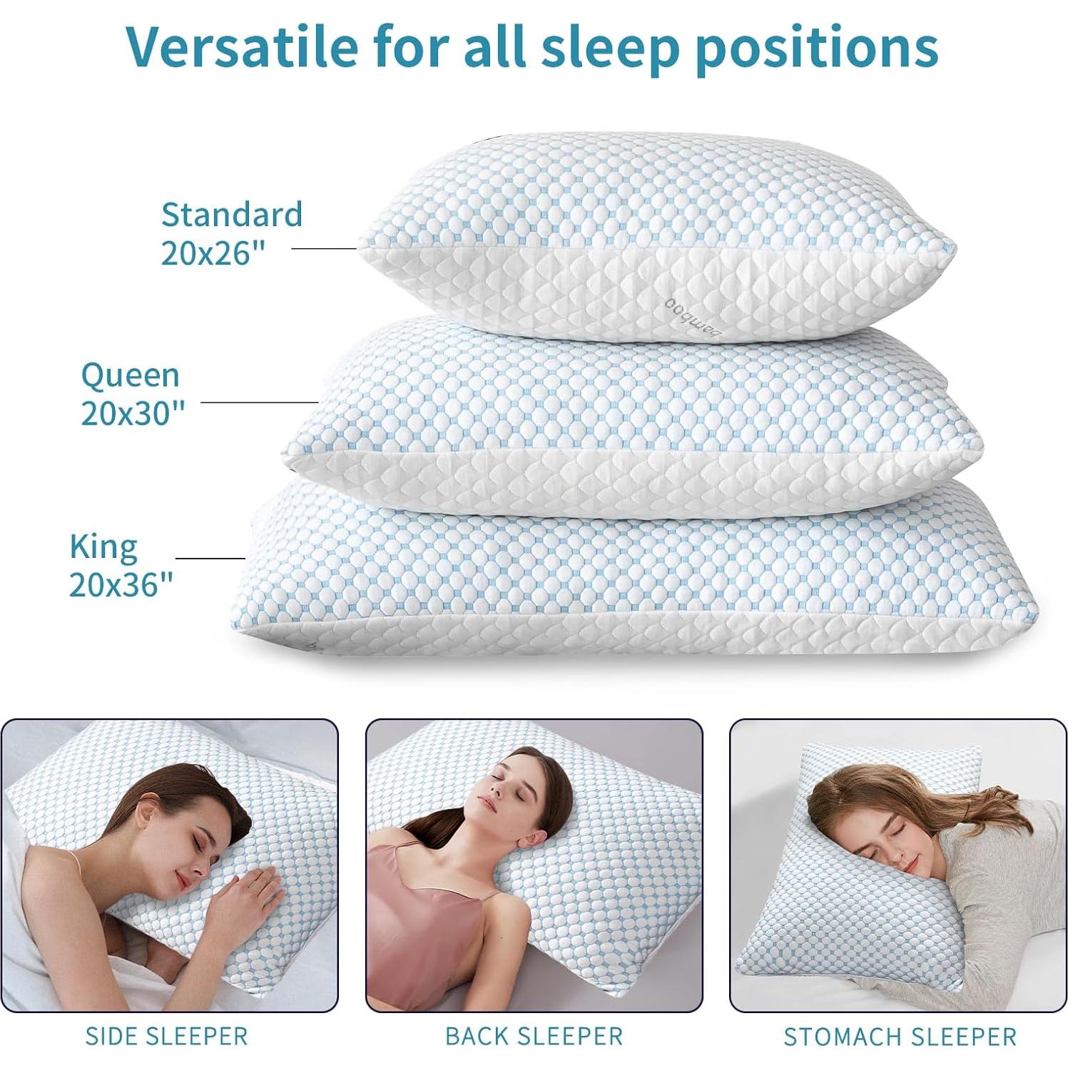 Almohada de Espuma de Memoria Refrigerante Splamdarrv King