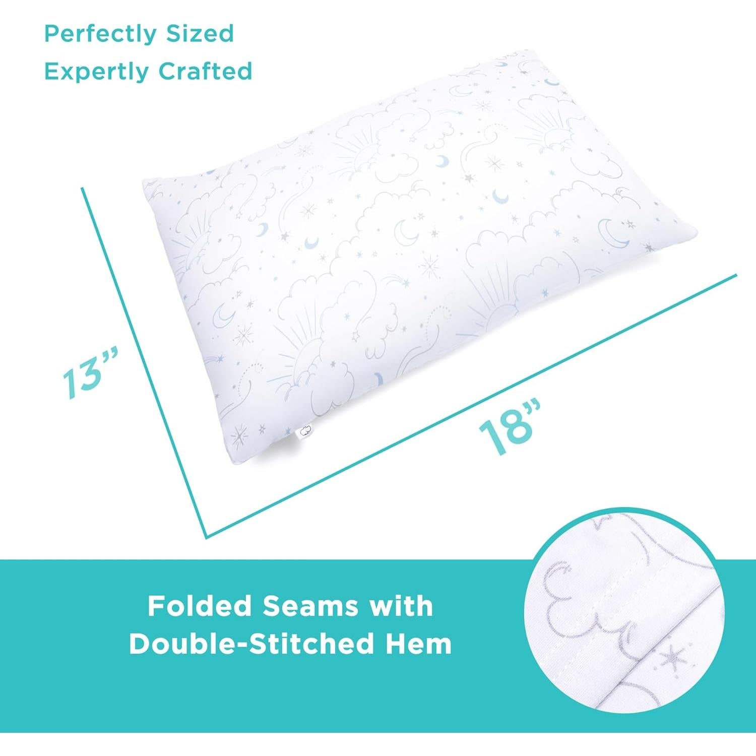 Almohada Infantil LittleHippo 33x46 cm Viscosa Bambú Hipoalergénica