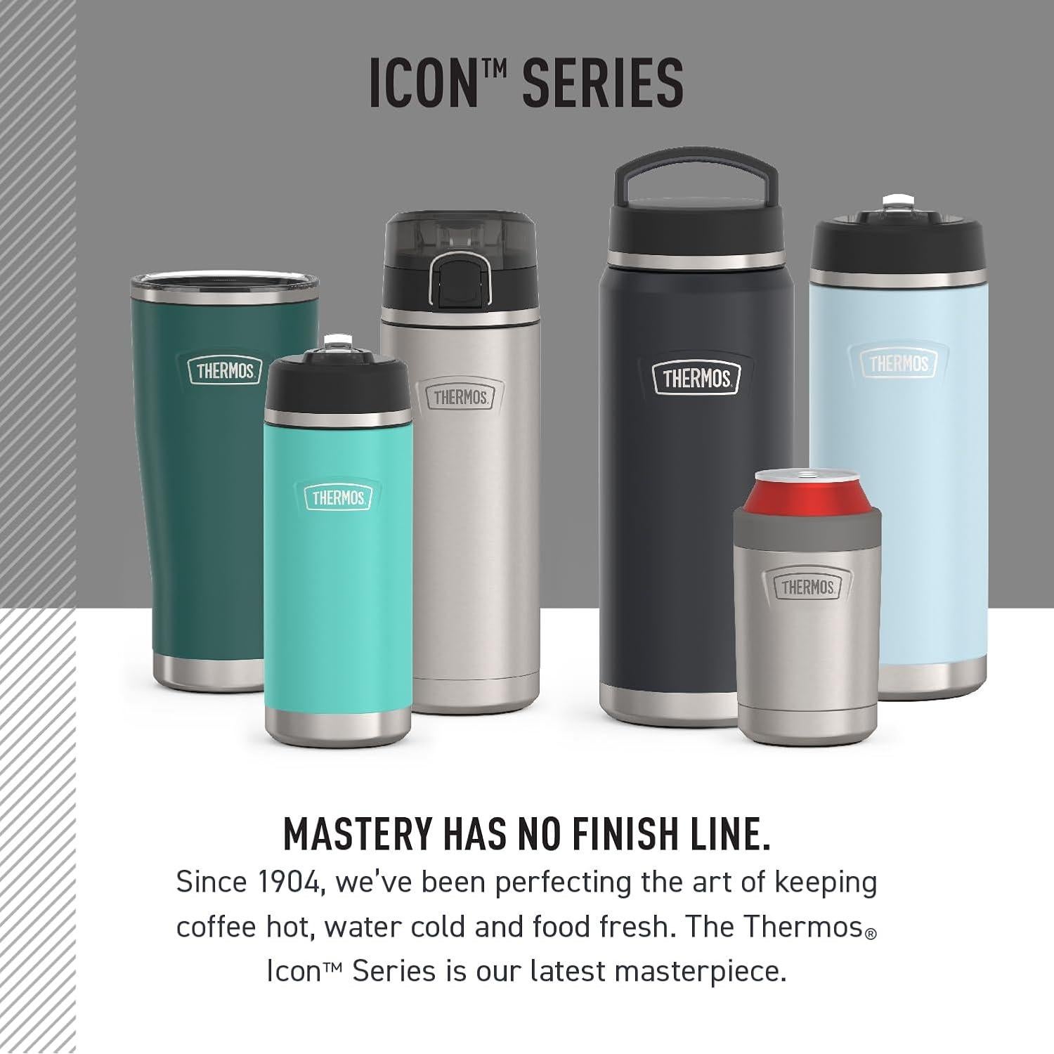 Taza Aislada THERMOS Serie Icon Acero Inoxidable Mate 473 ml