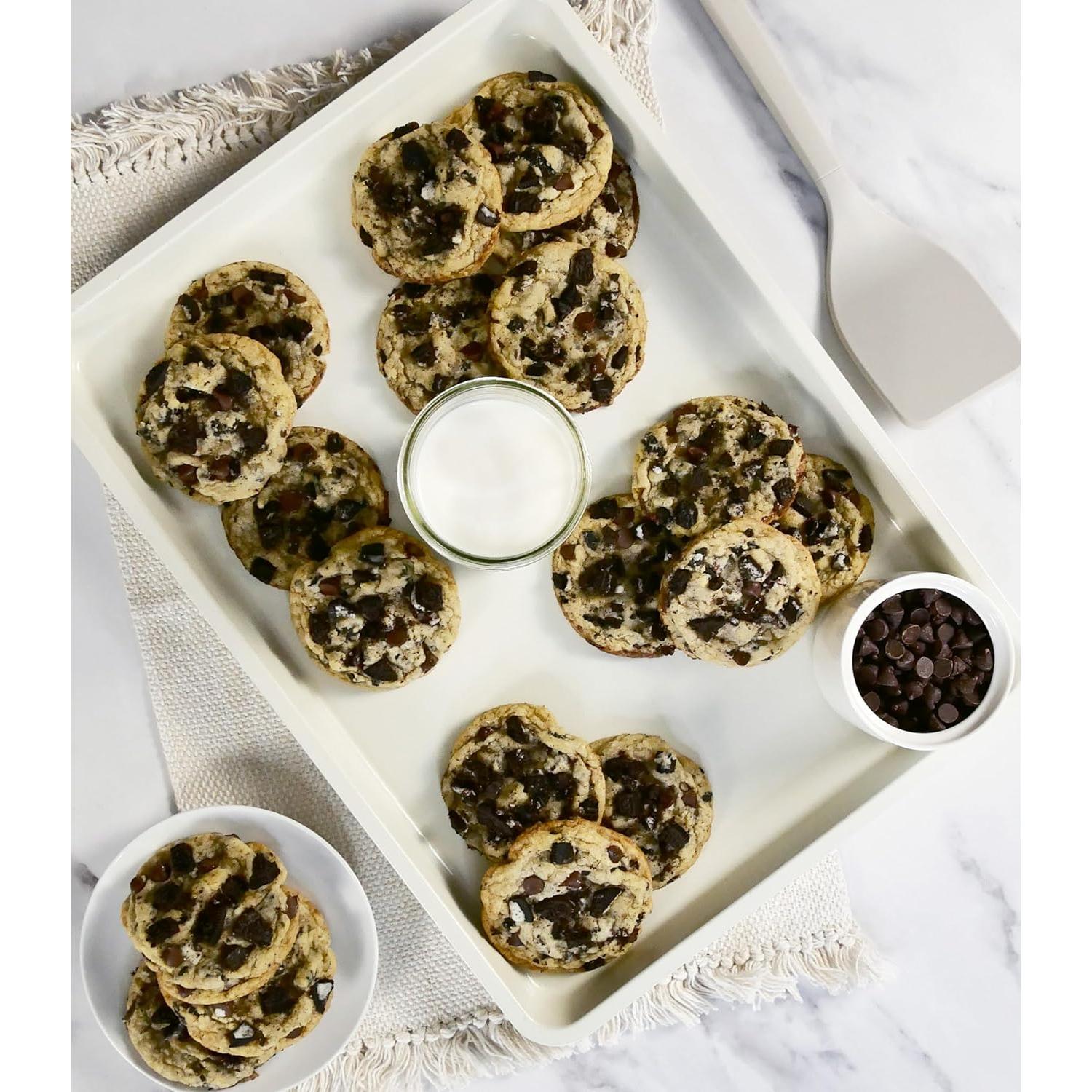 Sartén de Cerámica Antiadherente USA Pan Media Hoja Vainilla