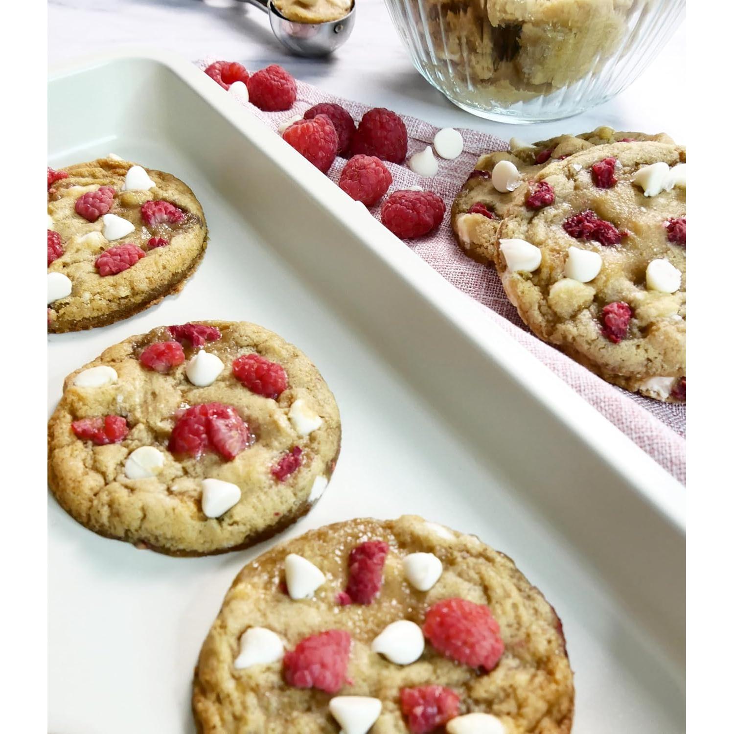 Sartén de Cerámica Antiadherente USA Pan Media Hoja Vainilla