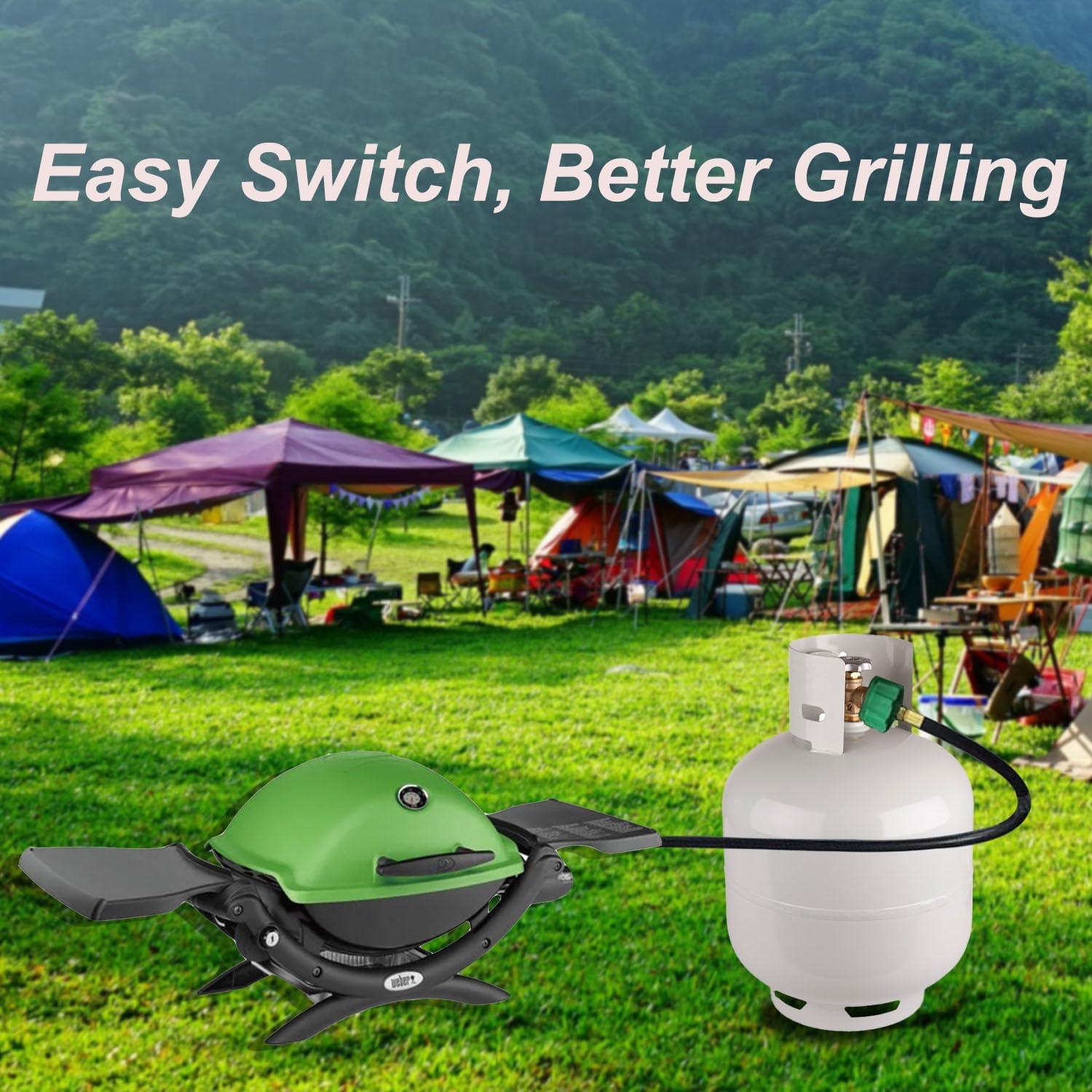 Adaptador de Manguera de Propano 1 lb a 20 lb Weber Q 1.83 m